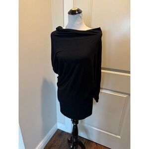 COPY - GIAMBATTISTA VALLI Cashmere Viscose Blend Black Asymmetrical Tunic SZ IT…